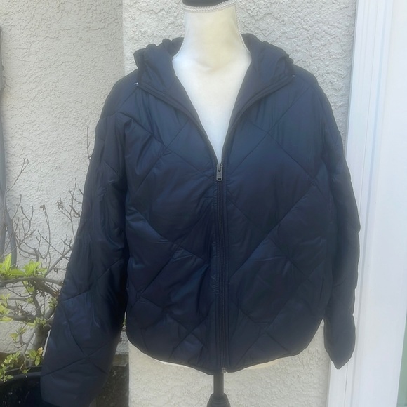 ROXY Wind Swift Hooded Black Puffer Jacket Women's Size M NWT - Picture 2 of 10